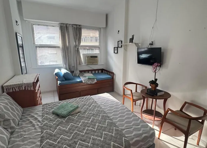 Apartamento Esquina Da Praia, 2 Minutos Da Praia De Copacabana Posto 02 Rio de Janeiro